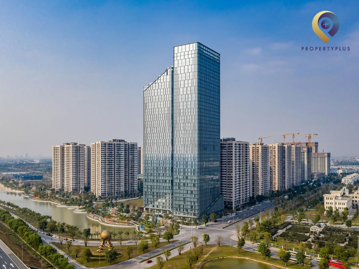 Toà nhà Techno-Park Tower nổi bật trong khu đô thị Vinhomes Ocean Park - hình ảnh từ Property Plus